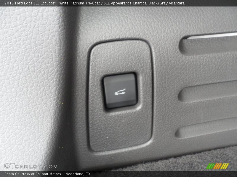 White Platinum Tri-Coat / SEL Appearance Charcoal Black/Gray Alcantara 2013 Ford Edge SEL EcoBoost