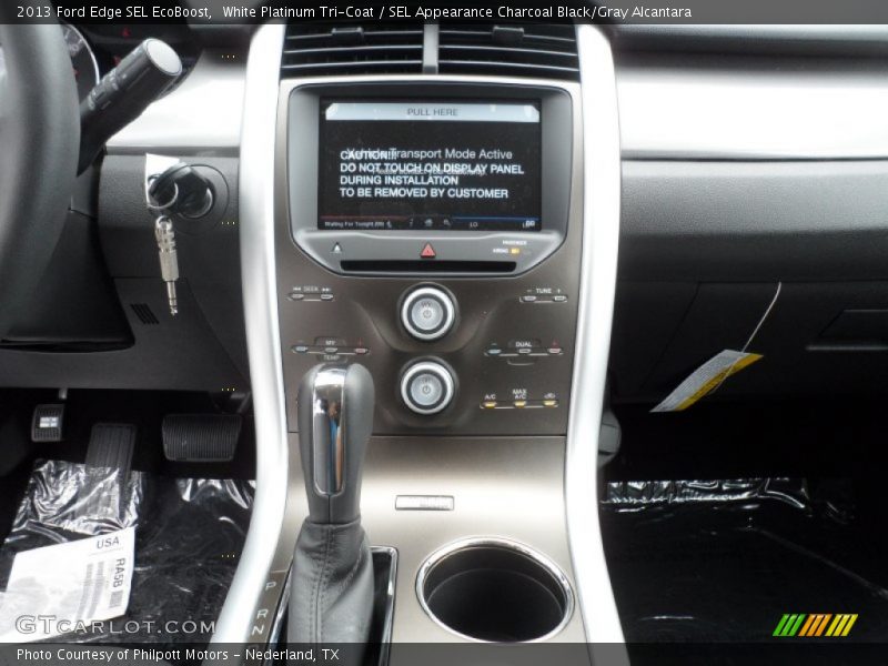 White Platinum Tri-Coat / SEL Appearance Charcoal Black/Gray Alcantara 2013 Ford Edge SEL EcoBoost