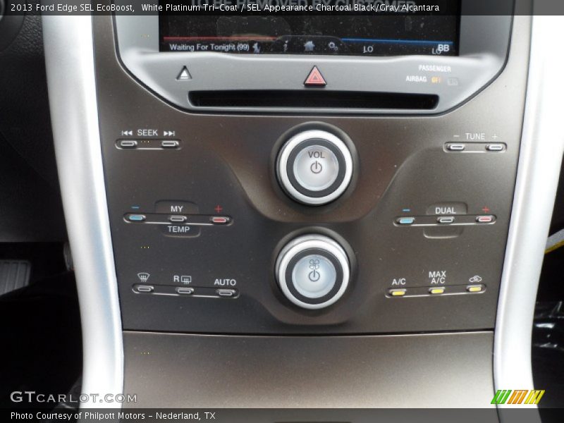 White Platinum Tri-Coat / SEL Appearance Charcoal Black/Gray Alcantara 2013 Ford Edge SEL EcoBoost