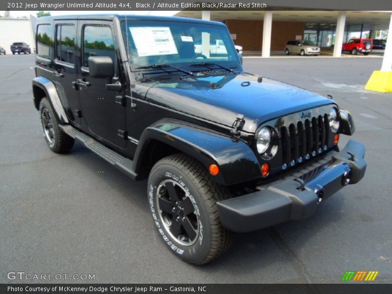 Front 3/4 View of 2012 Wrangler Unlimited Altitude 4x4
