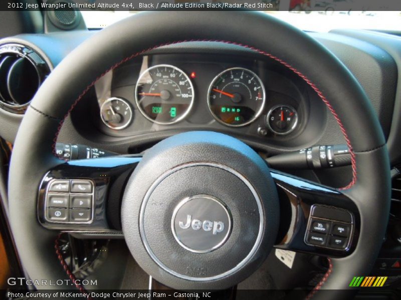 2012 Wrangler Unlimited Altitude 4x4 Steering Wheel