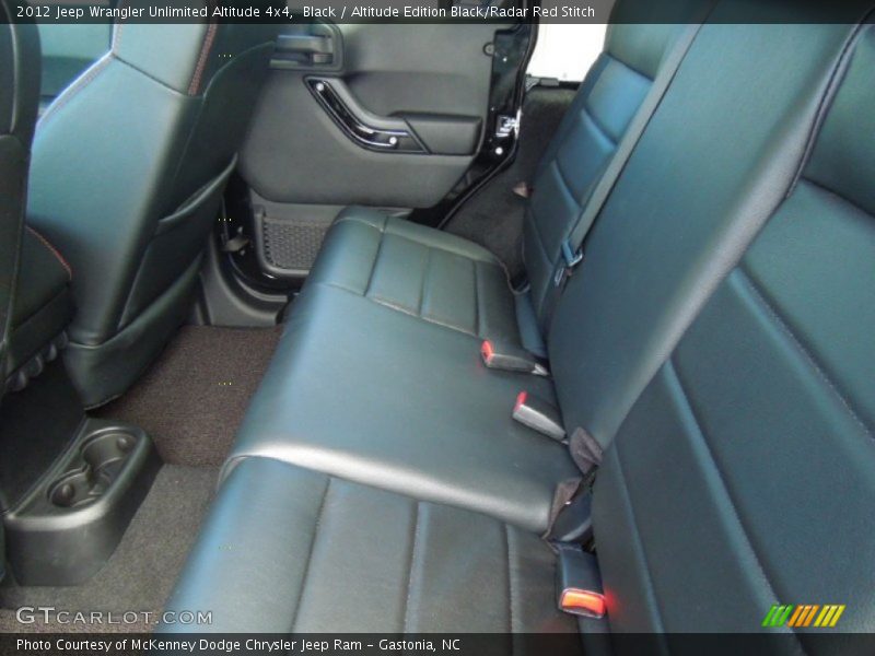 Black / Altitude Edition Black/Radar Red Stitch 2012 Jeep Wrangler Unlimited Altitude 4x4