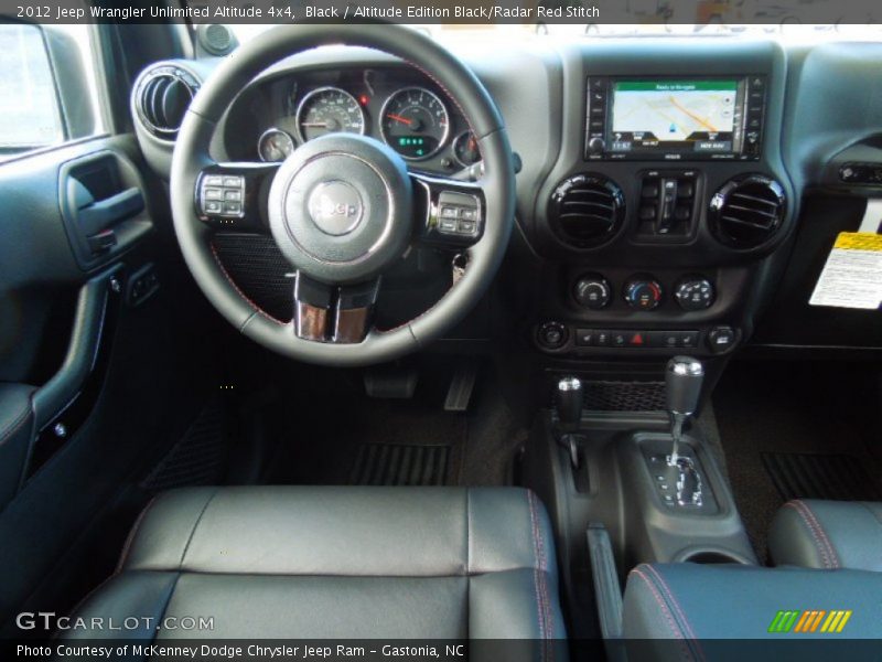 Dashboard of 2012 Wrangler Unlimited Altitude 4x4