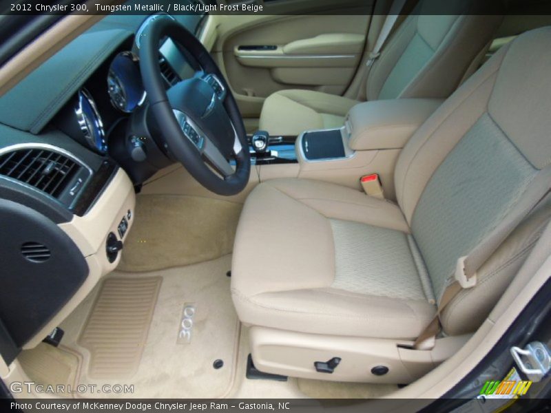 Tungsten Metallic / Black/Light Frost Beige 2012 Chrysler 300