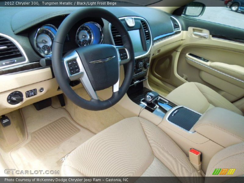 Tungsten Metallic / Black/Light Frost Beige 2012 Chrysler 300