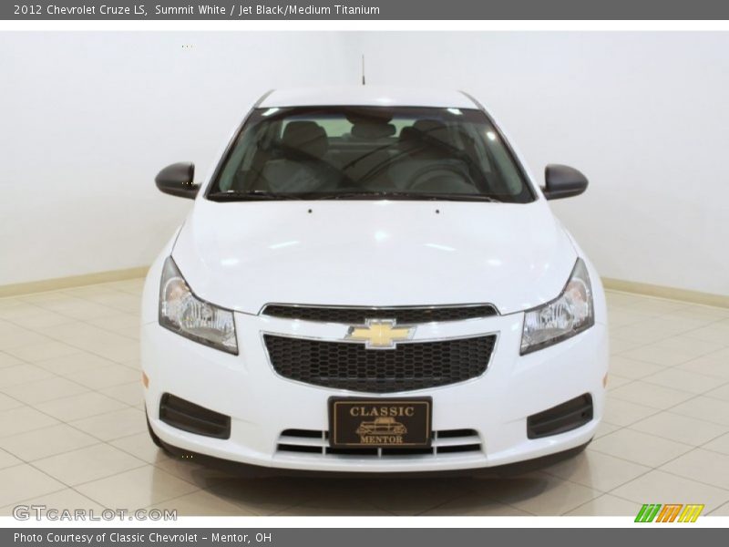 Summit White / Jet Black/Medium Titanium 2012 Chevrolet Cruze LS