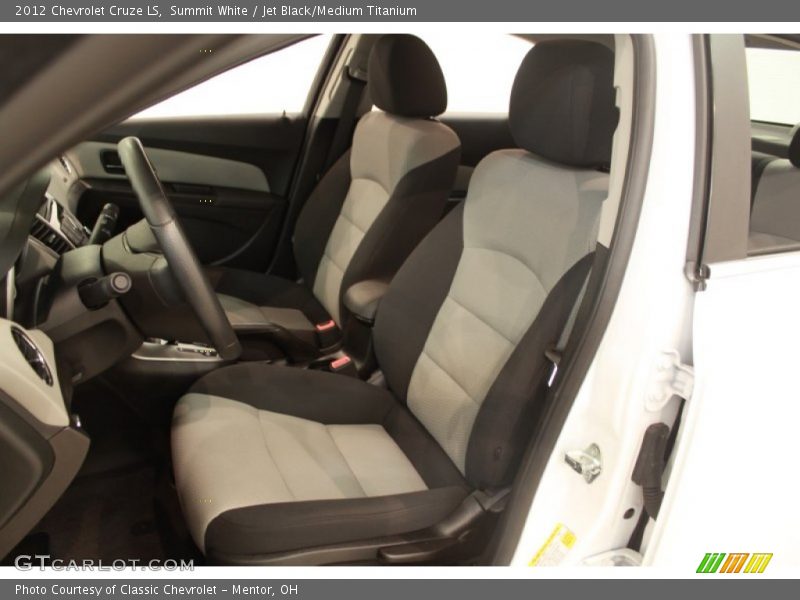 Summit White / Jet Black/Medium Titanium 2012 Chevrolet Cruze LS