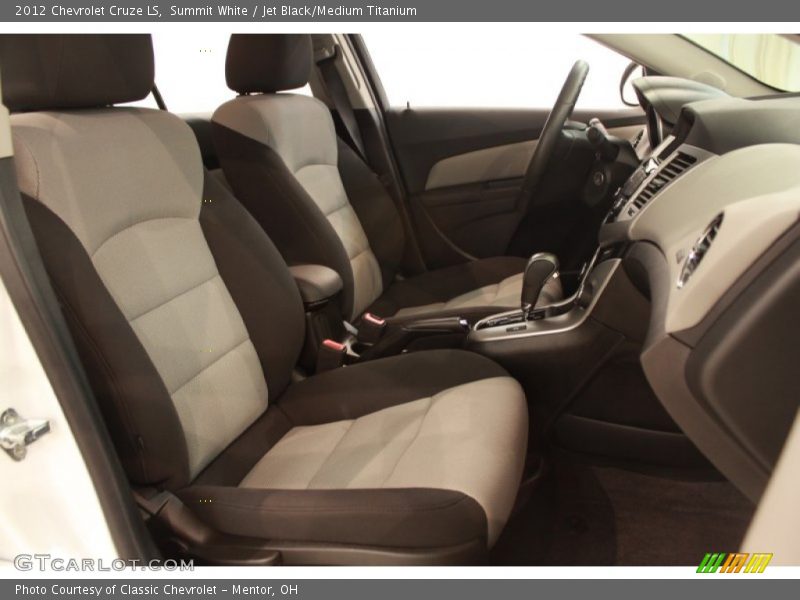 Summit White / Jet Black/Medium Titanium 2012 Chevrolet Cruze LS