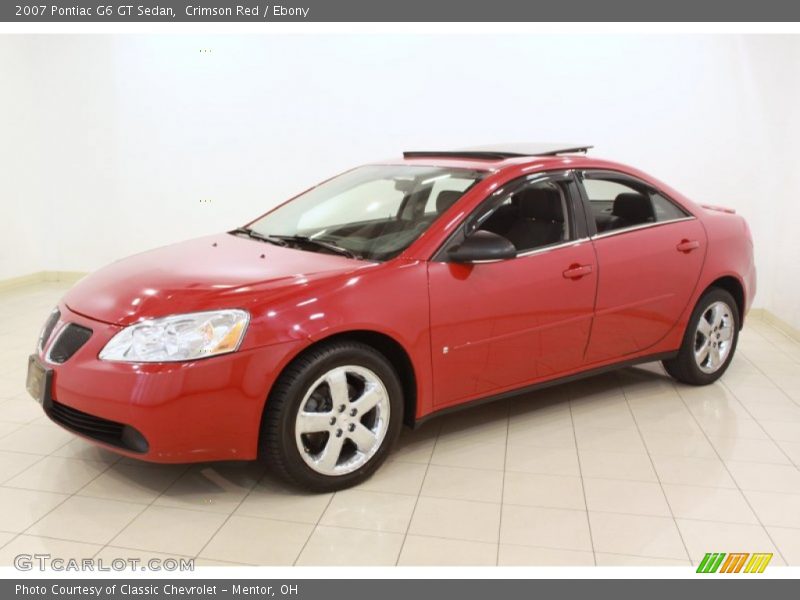 Crimson Red / Ebony 2007 Pontiac G6 GT Sedan