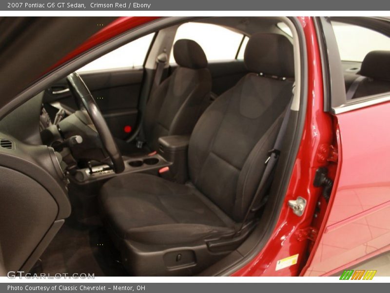 Crimson Red / Ebony 2007 Pontiac G6 GT Sedan
