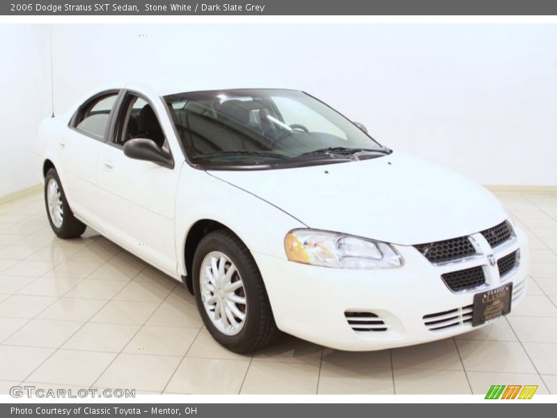 Stone White / Dark Slate Grey 2006 Dodge Stratus SXT Sedan