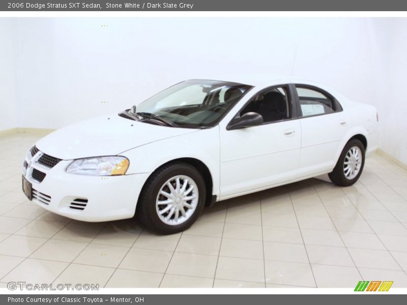 Stone White / Dark Slate Grey 2006 Dodge Stratus SXT Sedan