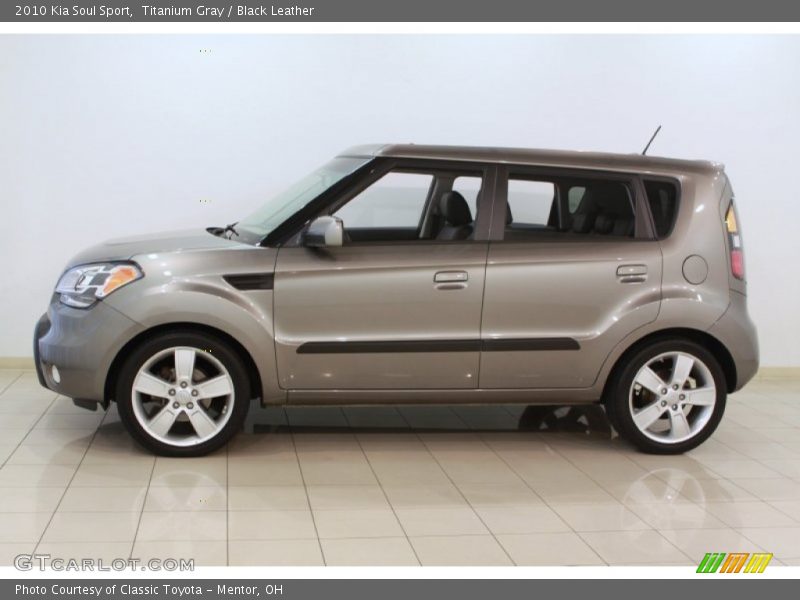 Titanium Gray / Black Leather 2010 Kia Soul Sport