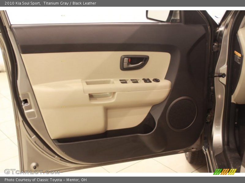 Titanium Gray / Black Leather 2010 Kia Soul Sport