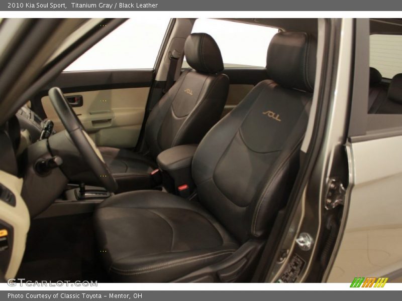 Titanium Gray / Black Leather 2010 Kia Soul Sport
