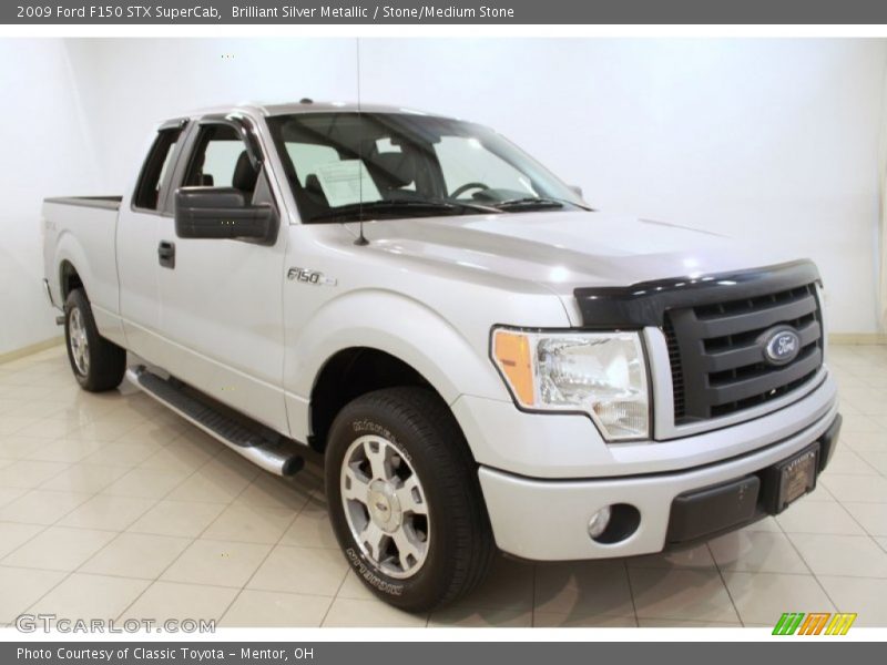 Brilliant Silver Metallic / Stone/Medium Stone 2009 Ford F150 STX SuperCab