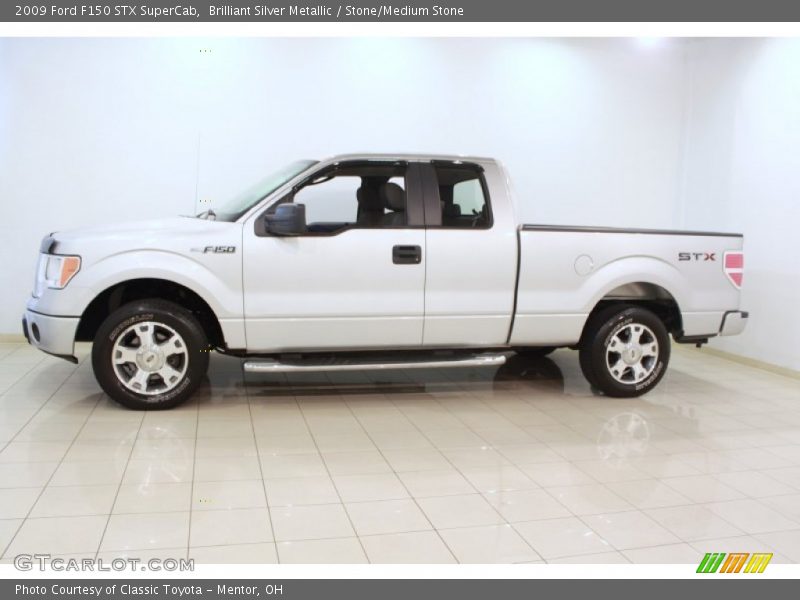 Brilliant Silver Metallic / Stone/Medium Stone 2009 Ford F150 STX SuperCab