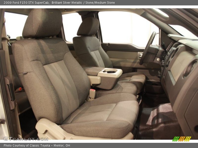 Brilliant Silver Metallic / Stone/Medium Stone 2009 Ford F150 STX SuperCab