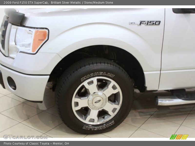 Brilliant Silver Metallic / Stone/Medium Stone 2009 Ford F150 STX SuperCab