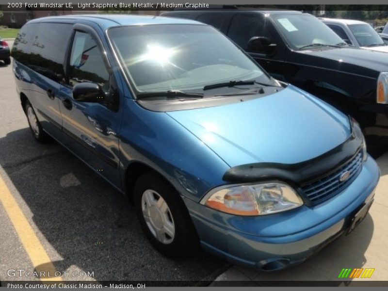 Light Sapphire Blue Metallic / Medium Graphite 2003 Ford Windstar LE