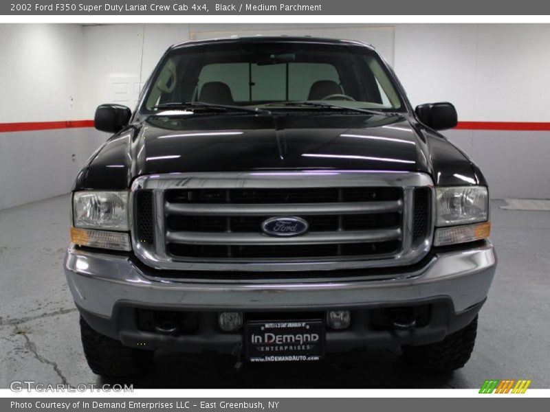 Black / Medium Parchment 2002 Ford F350 Super Duty Lariat Crew Cab 4x4