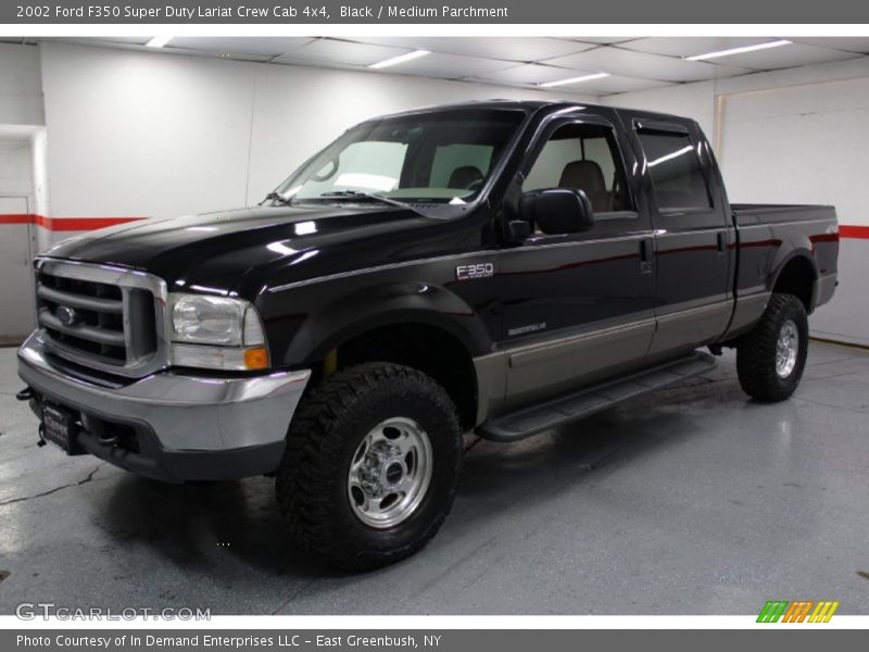 Black / Medium Parchment 2002 Ford F350 Super Duty Lariat Crew Cab 4x4