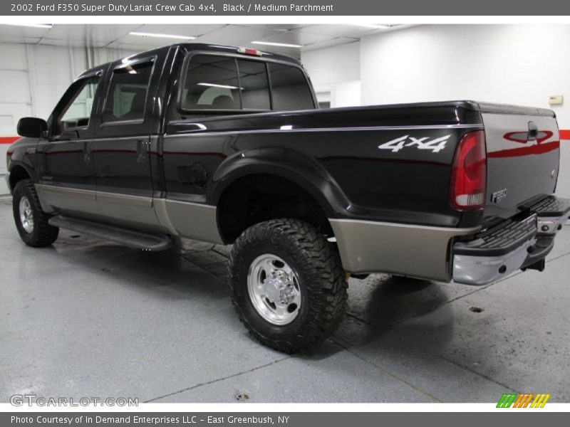 Black / Medium Parchment 2002 Ford F350 Super Duty Lariat Crew Cab 4x4