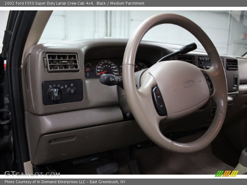 Black / Medium Parchment 2002 Ford F350 Super Duty Lariat Crew Cab 4x4