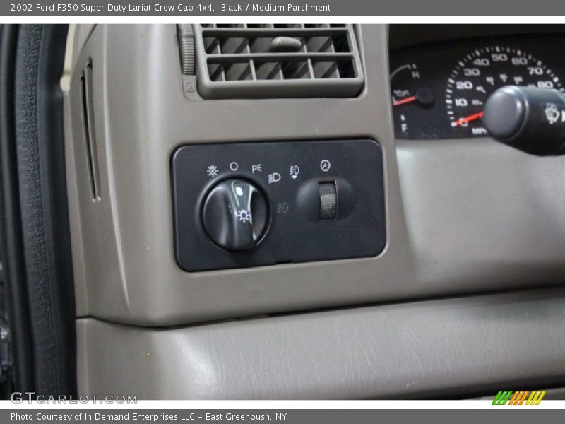 Black / Medium Parchment 2002 Ford F350 Super Duty Lariat Crew Cab 4x4