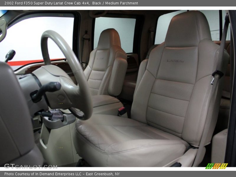 Black / Medium Parchment 2002 Ford F350 Super Duty Lariat Crew Cab 4x4