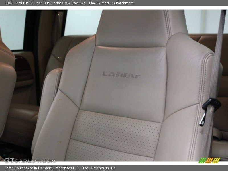 Black / Medium Parchment 2002 Ford F350 Super Duty Lariat Crew Cab 4x4