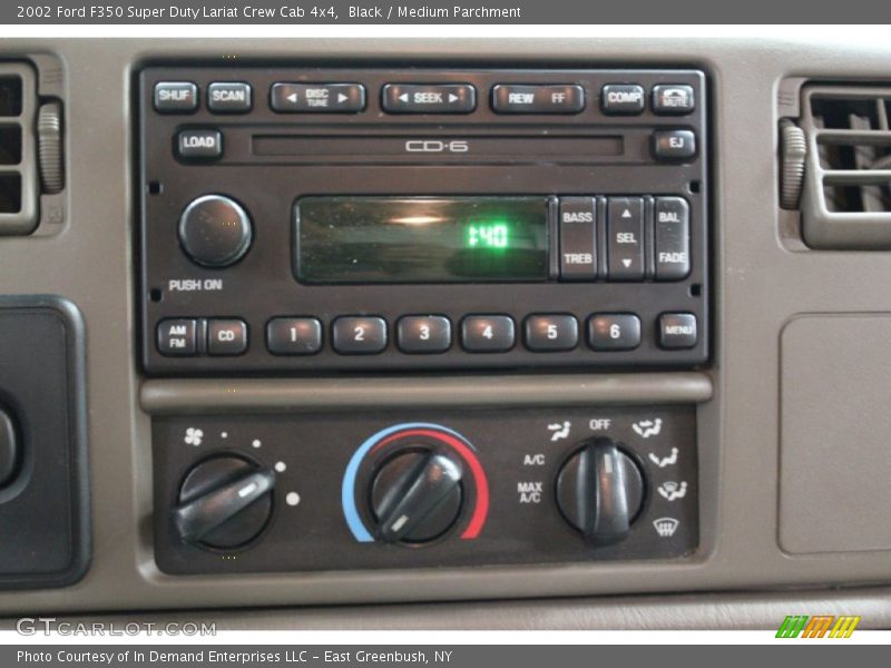 Black / Medium Parchment 2002 Ford F350 Super Duty Lariat Crew Cab 4x4