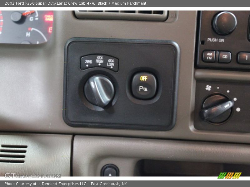 Black / Medium Parchment 2002 Ford F350 Super Duty Lariat Crew Cab 4x4