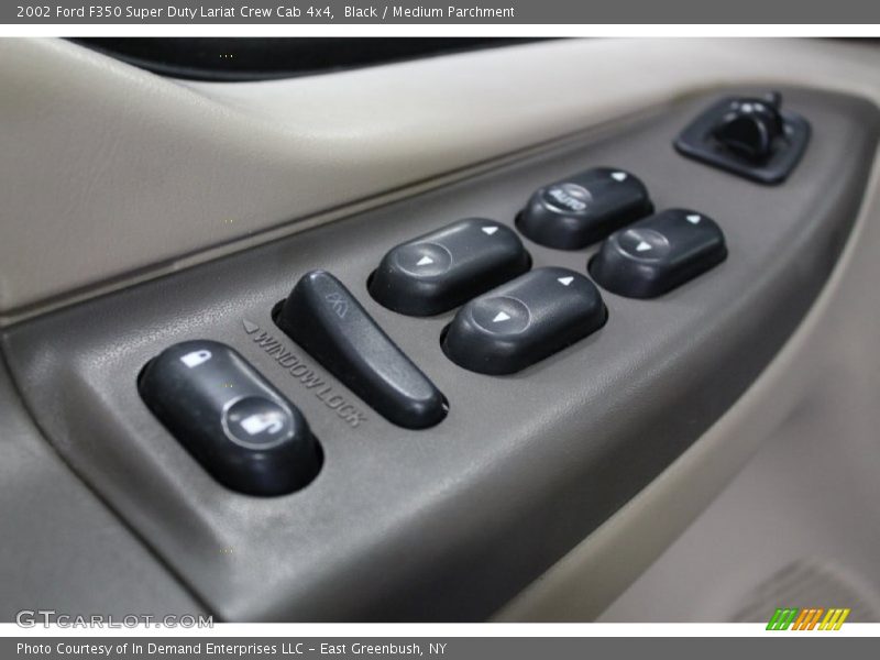 Black / Medium Parchment 2002 Ford F350 Super Duty Lariat Crew Cab 4x4