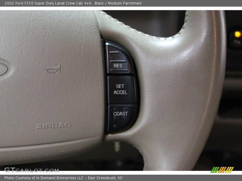 Black / Medium Parchment 2002 Ford F350 Super Duty Lariat Crew Cab 4x4