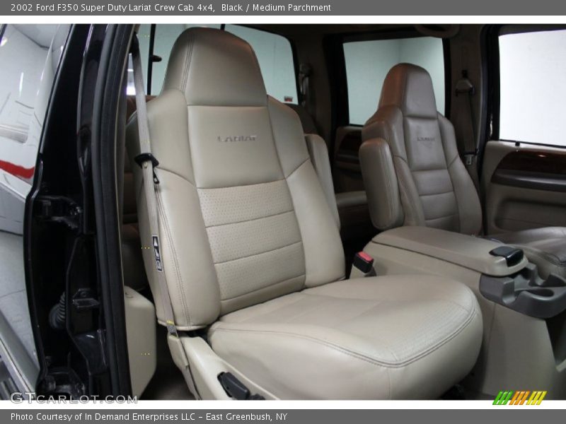 Black / Medium Parchment 2002 Ford F350 Super Duty Lariat Crew Cab 4x4