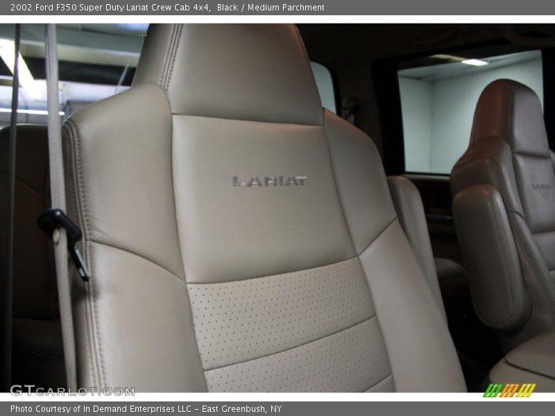 Black / Medium Parchment 2002 Ford F350 Super Duty Lariat Crew Cab 4x4