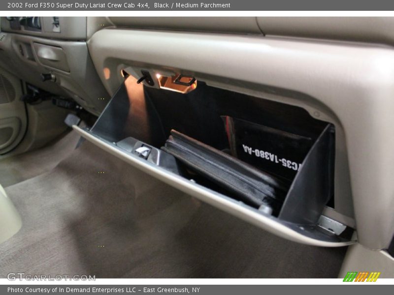 Black / Medium Parchment 2002 Ford F350 Super Duty Lariat Crew Cab 4x4