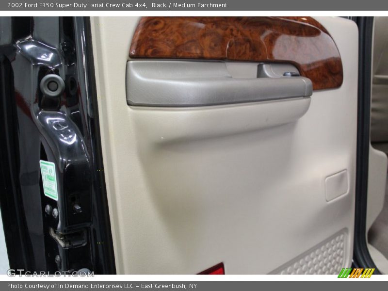 Black / Medium Parchment 2002 Ford F350 Super Duty Lariat Crew Cab 4x4
