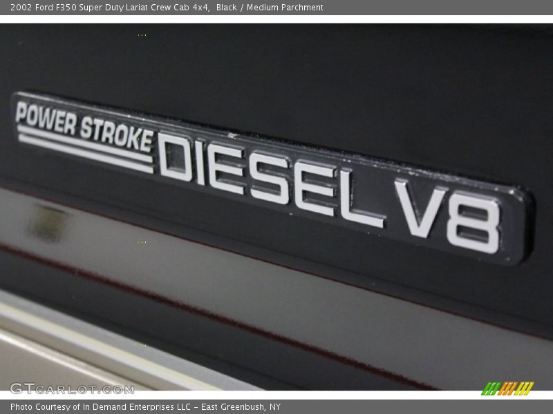 Black / Medium Parchment 2002 Ford F350 Super Duty Lariat Crew Cab 4x4