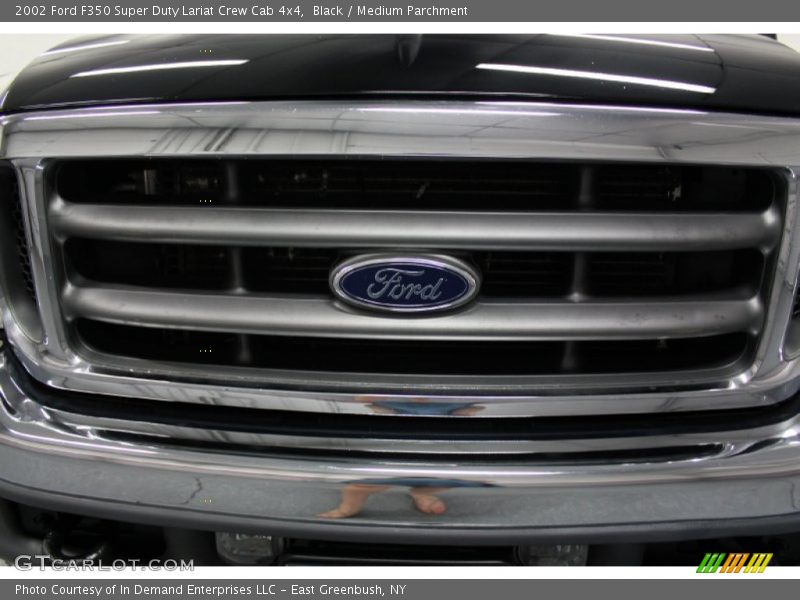 Black / Medium Parchment 2002 Ford F350 Super Duty Lariat Crew Cab 4x4