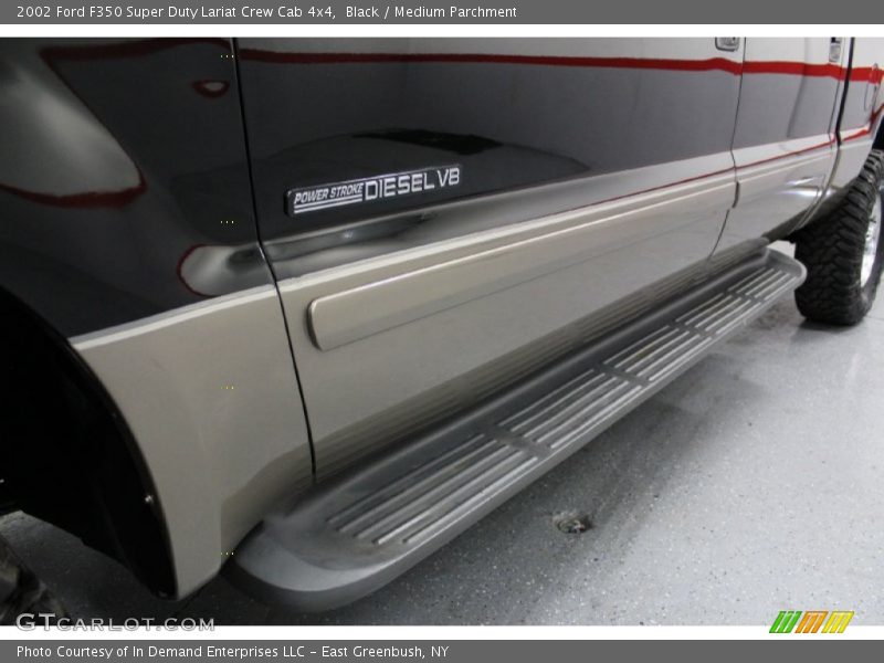 Black / Medium Parchment 2002 Ford F350 Super Duty Lariat Crew Cab 4x4