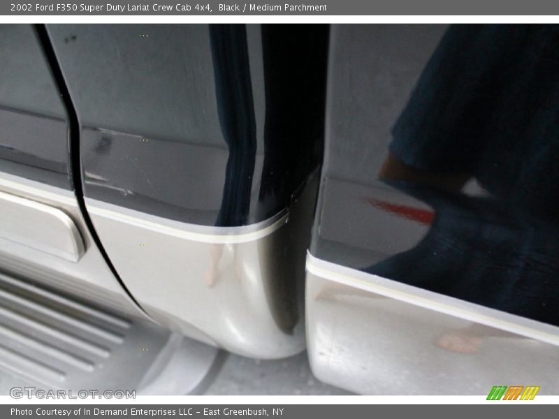 Black / Medium Parchment 2002 Ford F350 Super Duty Lariat Crew Cab 4x4