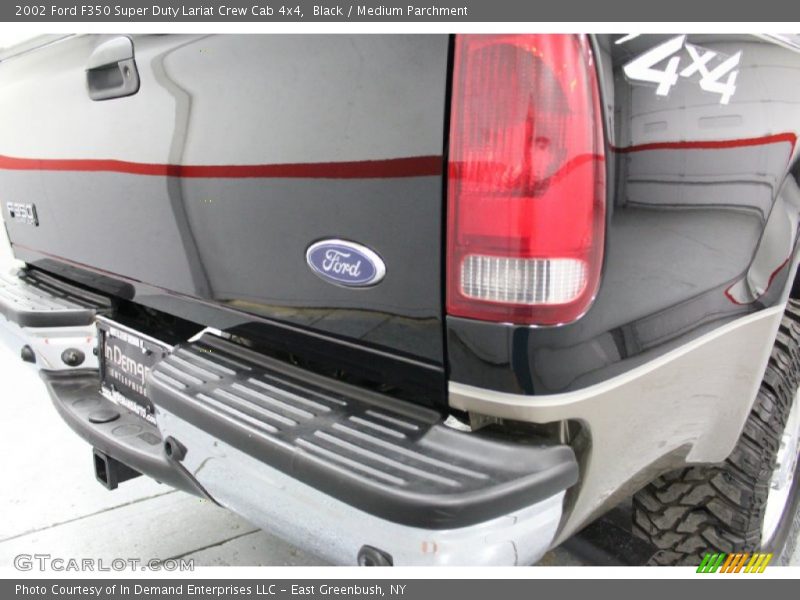 Black / Medium Parchment 2002 Ford F350 Super Duty Lariat Crew Cab 4x4