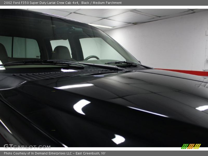 Black / Medium Parchment 2002 Ford F350 Super Duty Lariat Crew Cab 4x4