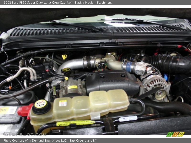 Black / Medium Parchment 2002 Ford F350 Super Duty Lariat Crew Cab 4x4