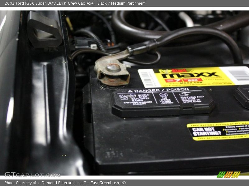 Black / Medium Parchment 2002 Ford F350 Super Duty Lariat Crew Cab 4x4