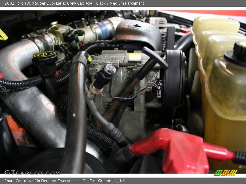 Black / Medium Parchment 2002 Ford F350 Super Duty Lariat Crew Cab 4x4