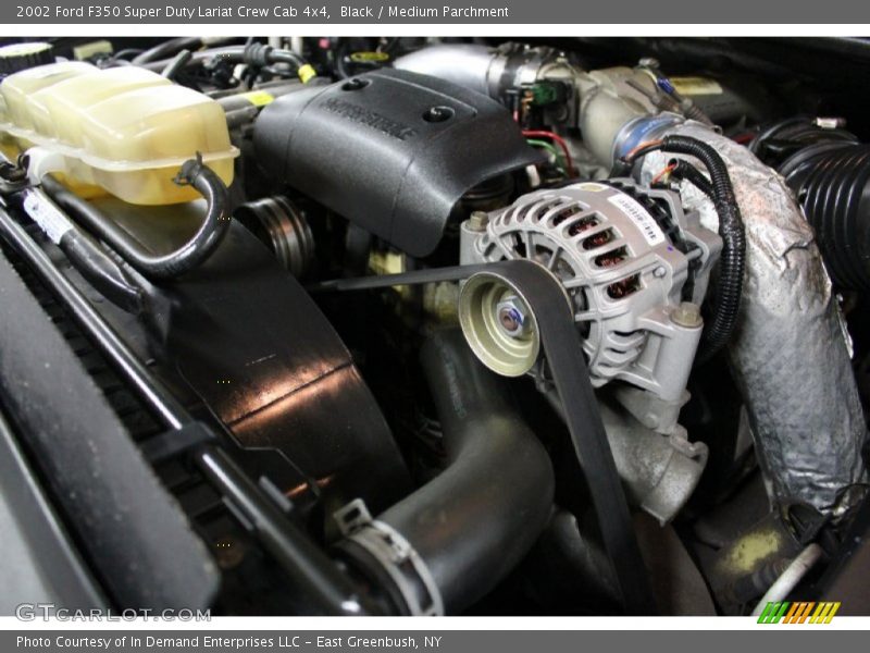 Black / Medium Parchment 2002 Ford F350 Super Duty Lariat Crew Cab 4x4