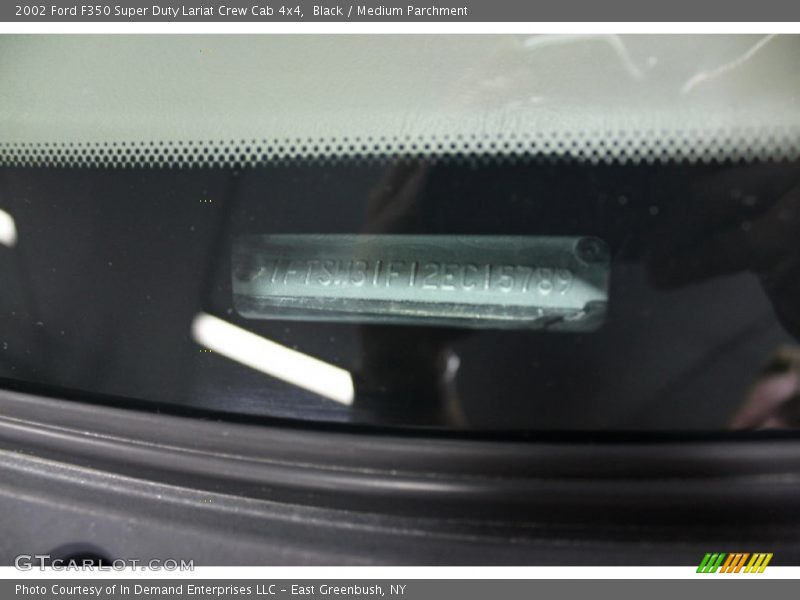 Black / Medium Parchment 2002 Ford F350 Super Duty Lariat Crew Cab 4x4